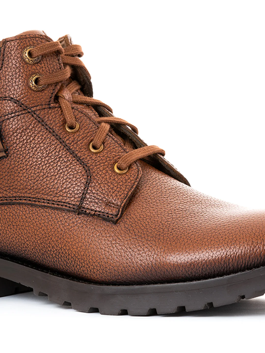 Khadim Turk Leather Derby Boots for Men - Image 6