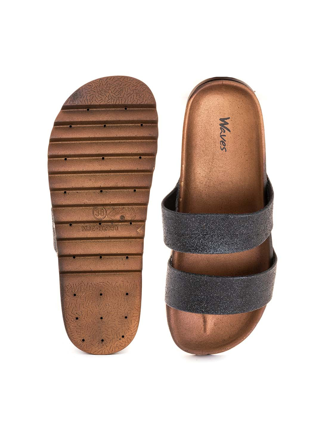 Khadim Waves Platform Heel Washable Mule Slide Slippers for Women - Image 9