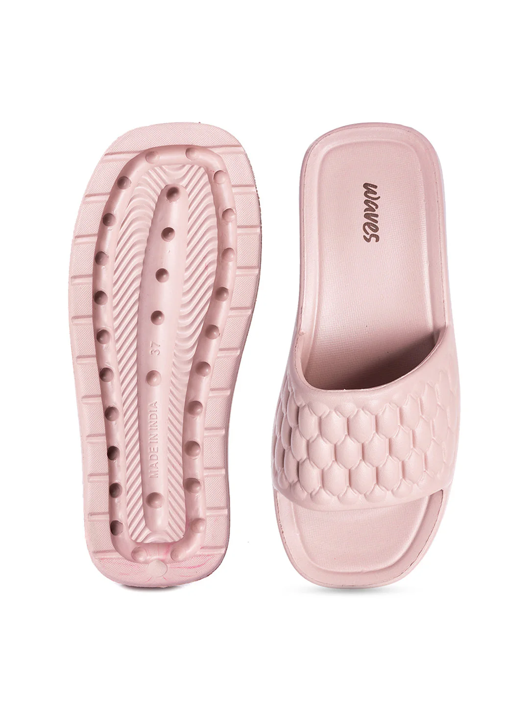 KHADIM Waves Platform Heel Washable Mule Slide Slippers for Women - Image 5