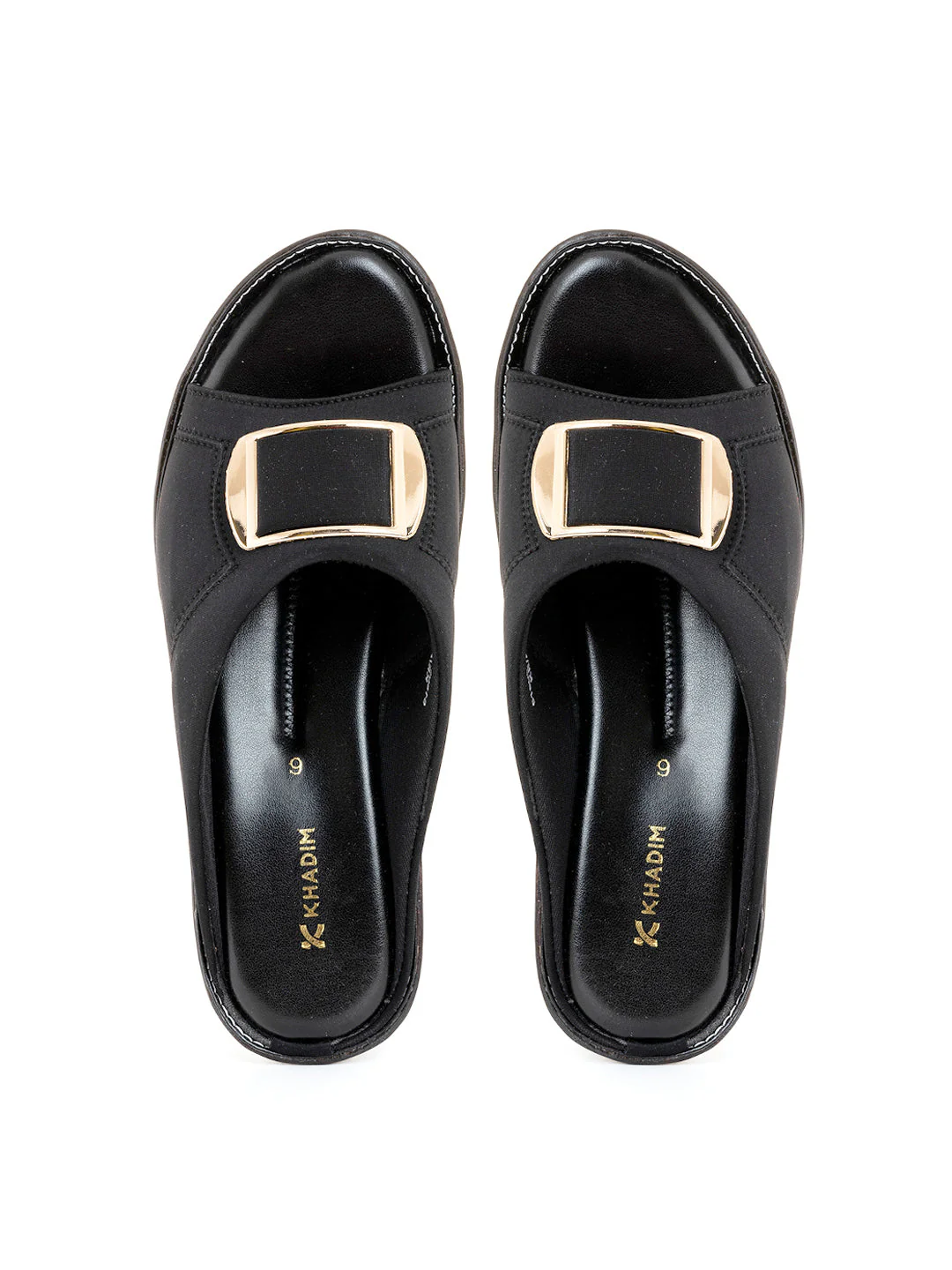 Khadim Wedge Heel Mule Slip On Sandal for Women - Image 8
