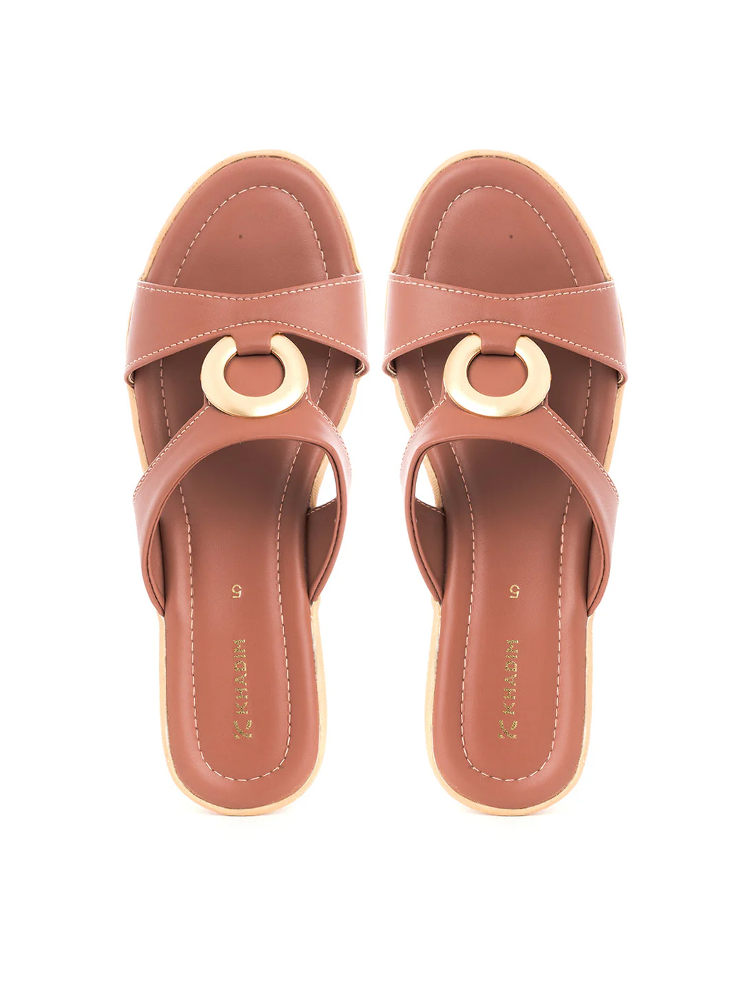 Khadim Wedge Heel Mule Slip On Sandal for Women - Image 2