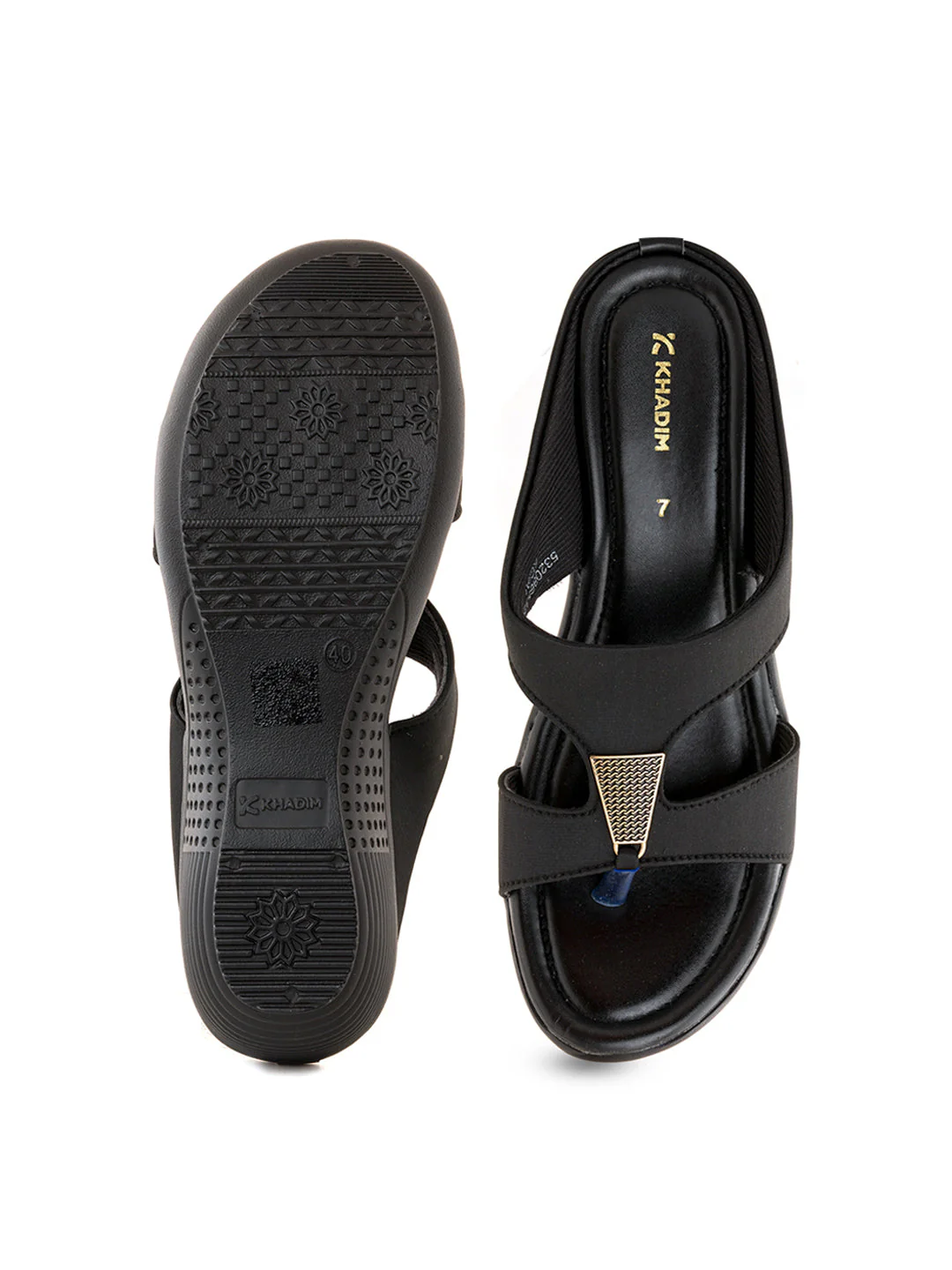 Khadim Wedge Heel Mule Slip On Sandal for Women - Image 11