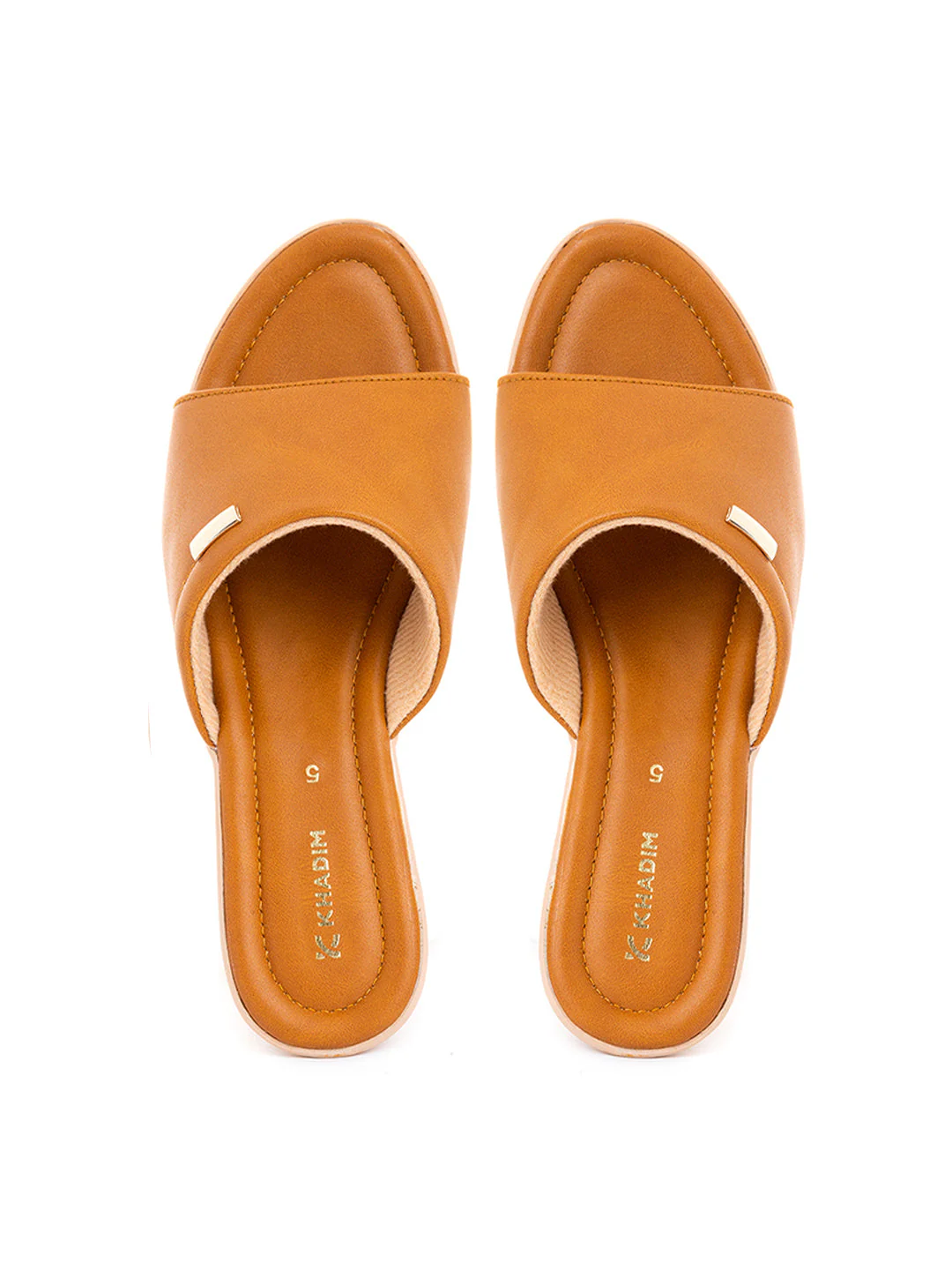 Khadim Wedge Heel Mule Slip On Sandal for Women - Image 3