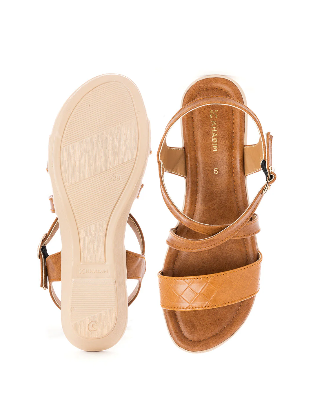 Khadim Wedge Heel Sandal for Women - Image 11