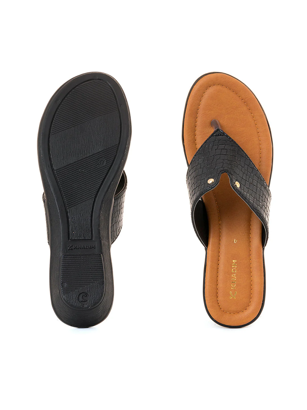 Khadim Wedge Heel Slip On Sandal for Women - Image 4