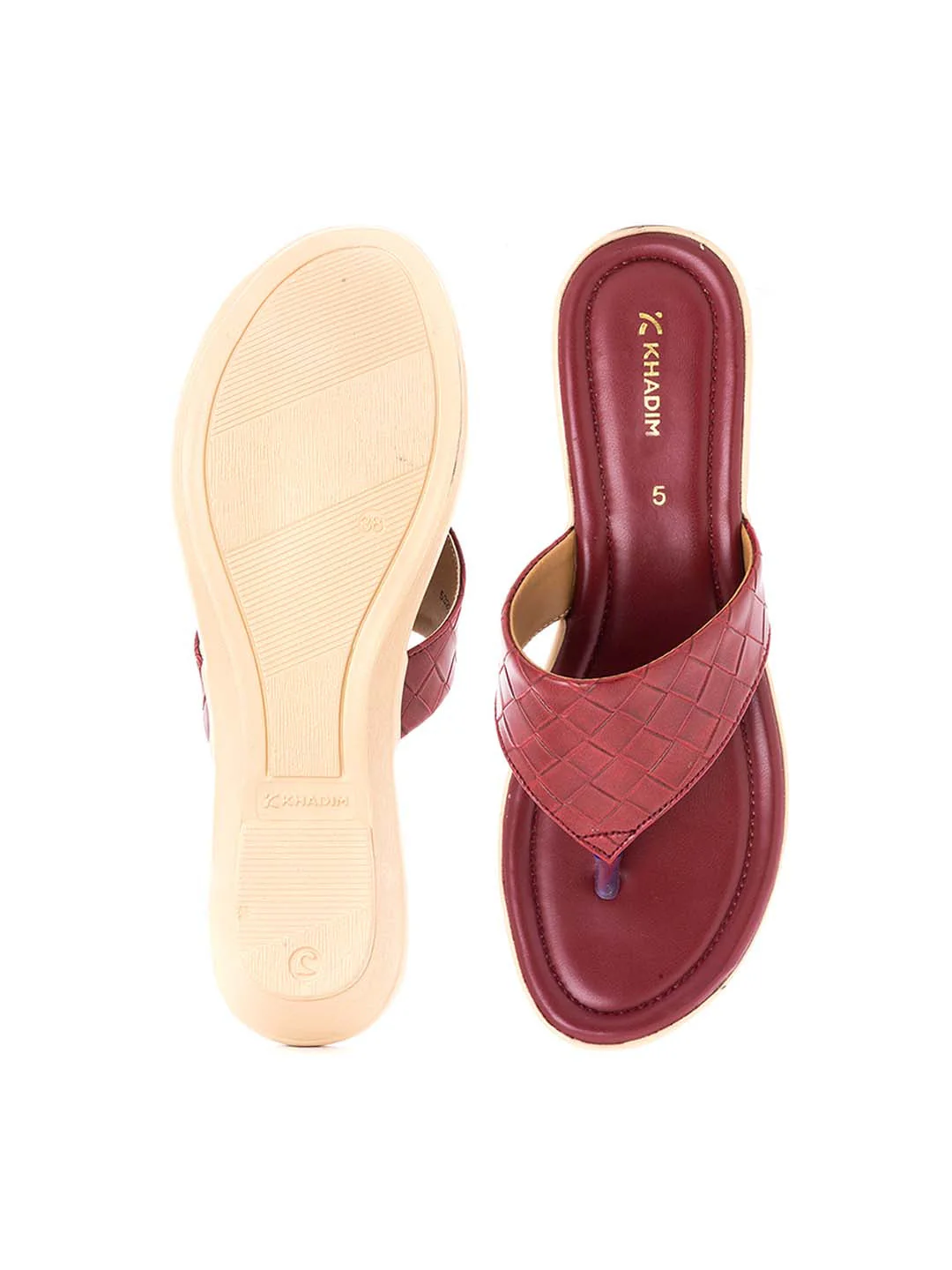 Khadim Wedge Heel Slip On Sandal for Women - Image 11