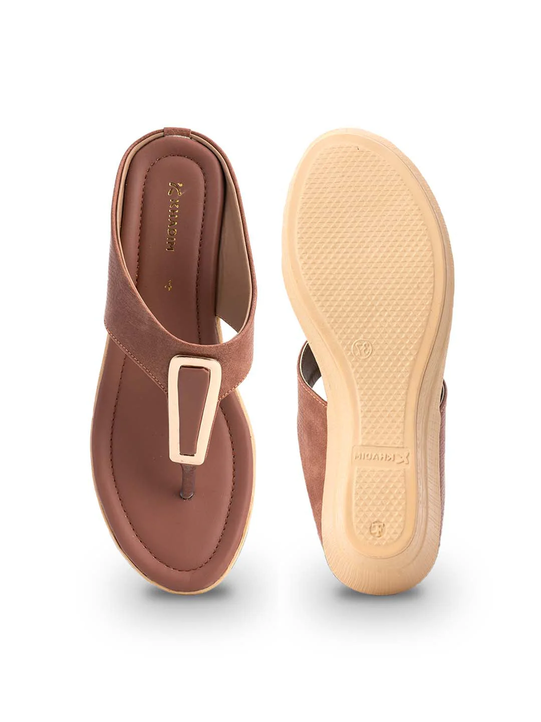 Khadim Wedge Heel Slip On Sandal for Women - Image 4