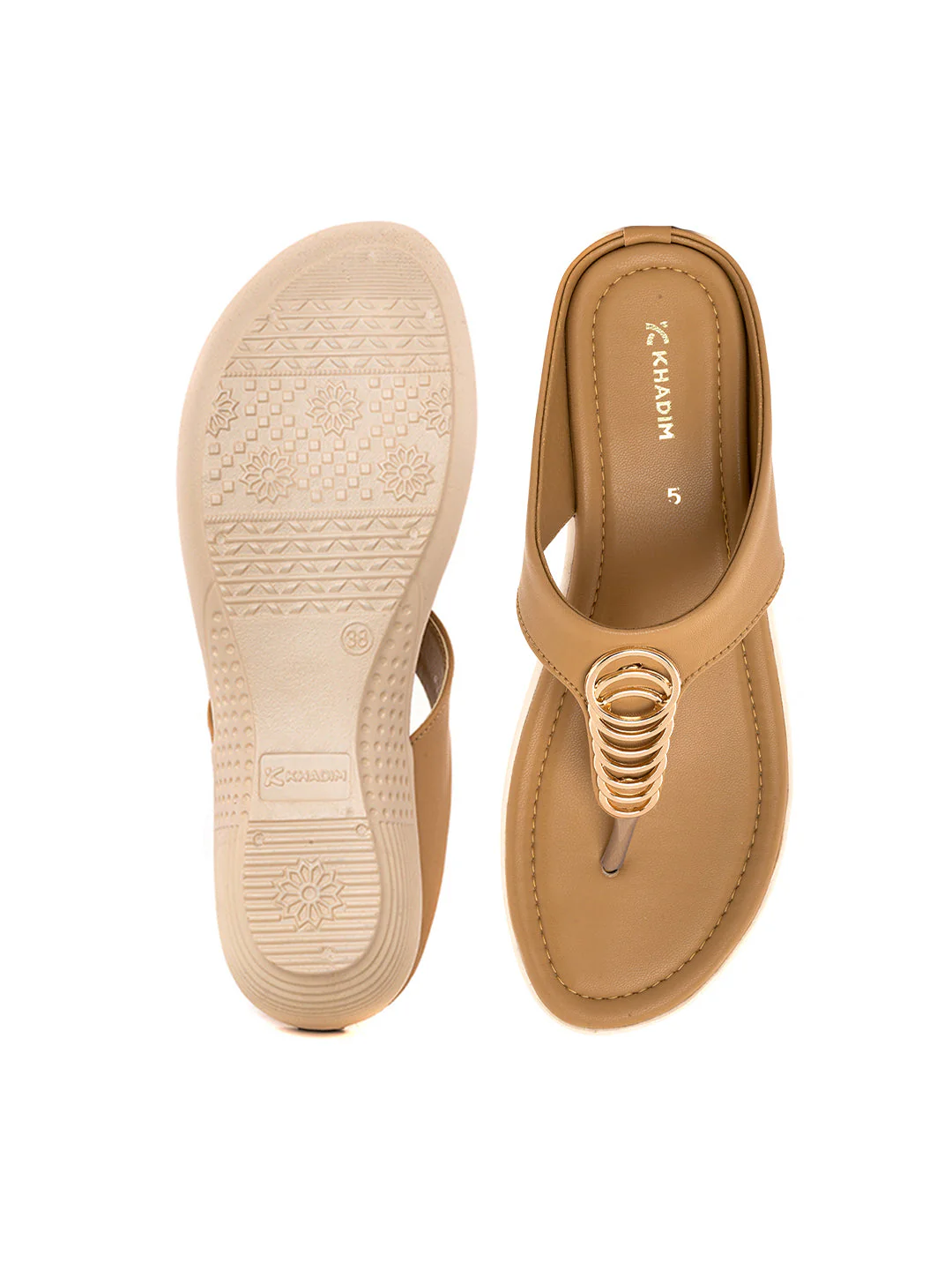 Khadim Wedge Heel Slip On Sandal for Women - Image 11