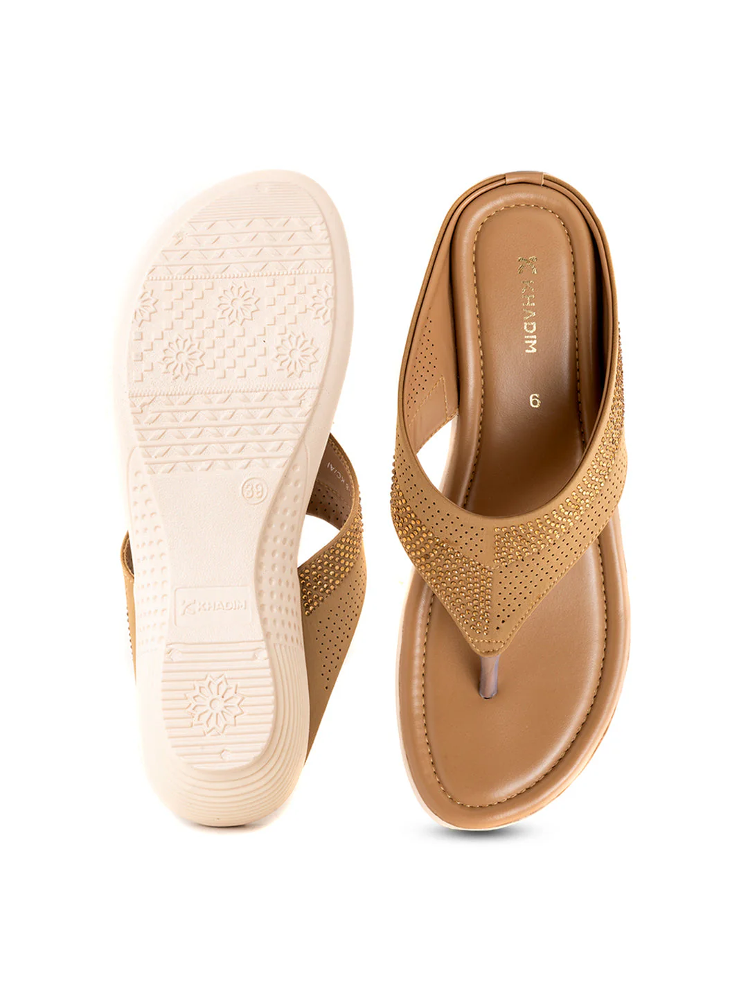 Khadim Wedge Heel Slip On Sandal for Women - Image 11