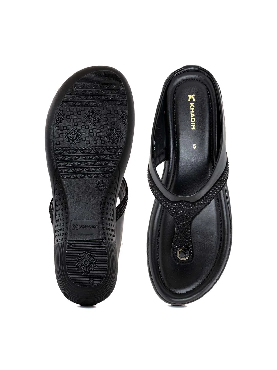 Khadim Wedge Heel Slip On Sandal for Women - Image 4