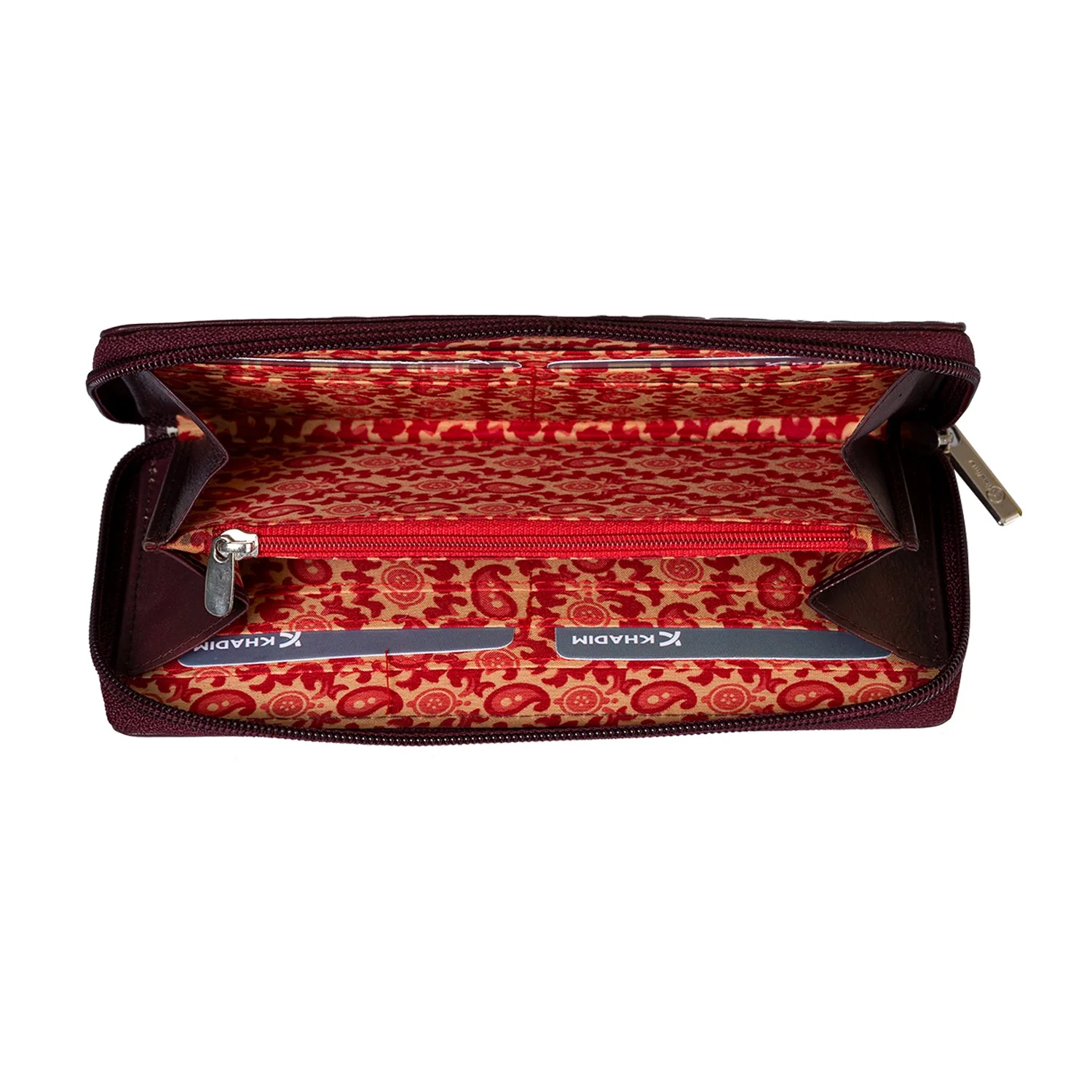 KHADIM Zip-Around Leather Wallet for Women - Image 5