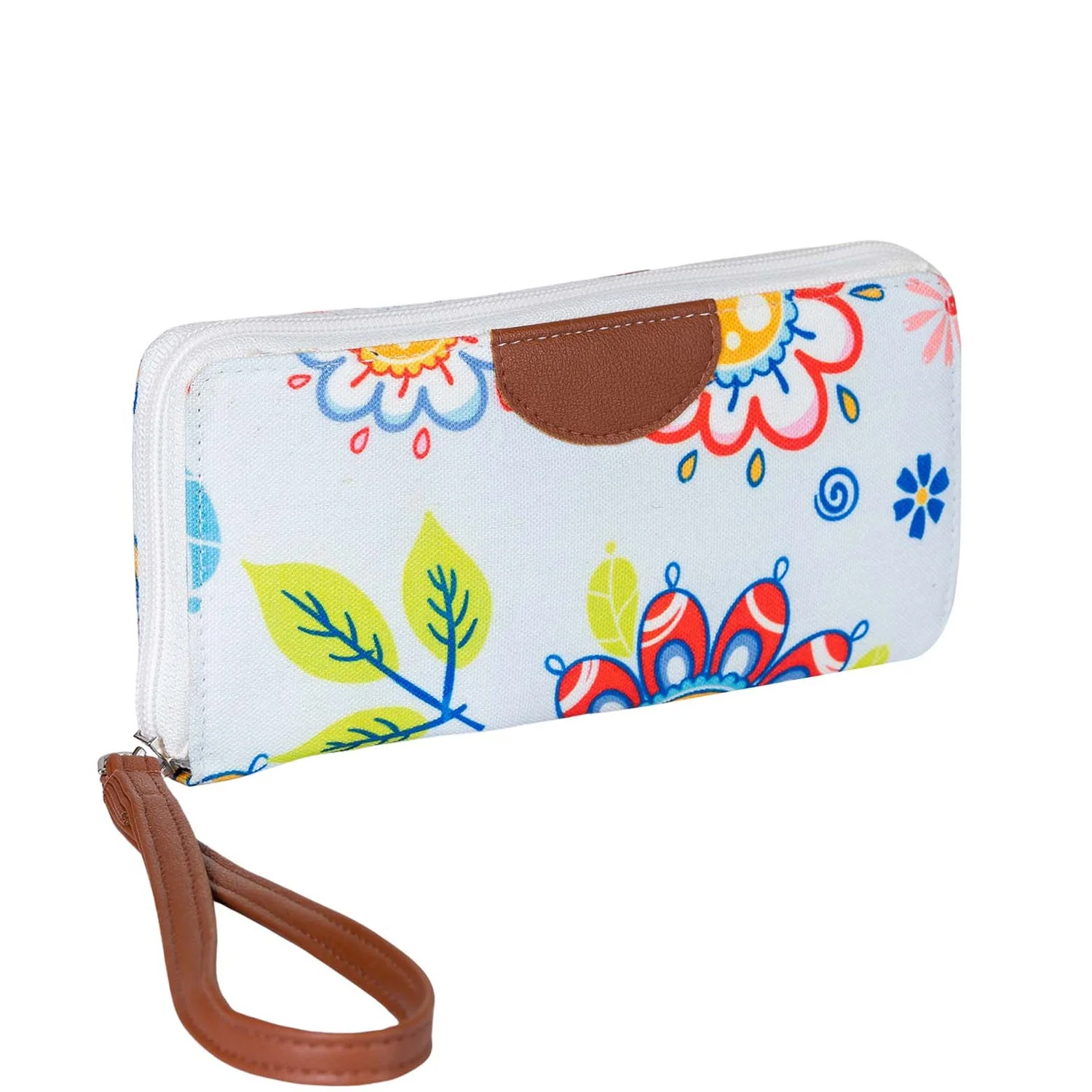 KHADIM Zip-Around Wallet Wristlet for Women - Image 3
